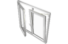 Çift Kanat Açılım Pencereler