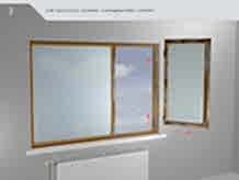 Eski pencerenin kanatları menteşelerinden çıkartılır.